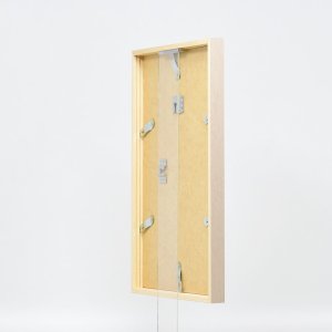 Efektní dřevěný rám profil 35 světle hnědý 14,8x21 cm muzejní sklo