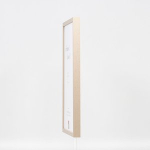Efektní dřevěný rám profil 35 světle hnědý 14,8x21 cm muzejní sklo
