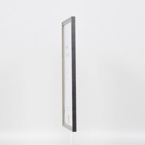 Efektní rám z masivního dřeva profil 25 šedý 14,8x21 cm muzejní sklo