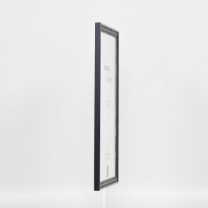Efektní dřevěný rám profil 38 šedý 14,8x21 cm muzejní sklo