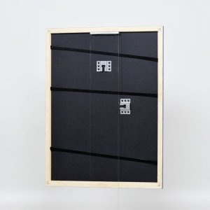 Efektní dřevěný rám profil 32 šedomodrý 14,8x21 cm muzejní sklo