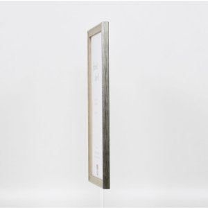 Efektní dřevěný rám profil 2070 normální sklo 14,8x21 cm stříbrný