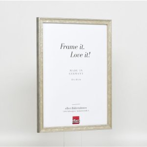 Efektní dřevěný rám profil 2070 normální sklo 14,8x21 cm stříbrný