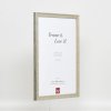 Efektní dřevěný rám profil 2070 normální sklo 14,8x21 cm stříbrný