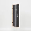Efektní dřevěný rám profil 2070 normální sklo 14,8x21 cm bílý