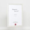 Efektní dřevěný rám profil 2070 normální sklo 14,8x21 cm bílý