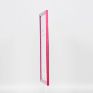 Efektní dřevěný rám profil 89 fialový 14,8x21 cm muzejní sklo