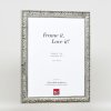Efektní dřevěný rám profil 94 stříbrný 14,8x21 cm antireflexní sklo