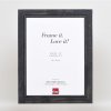 Efektní rám na obrazy z masivního dřeva 2240 černý 14,8x21 cm normální sklo