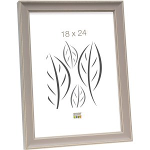 béžový fotorámeček LONA dřevo 18x24 cm