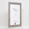 Efektní rám na obrazy z masivního dřeva 2240 šedý 14,8x21 cm antireflexní sklo