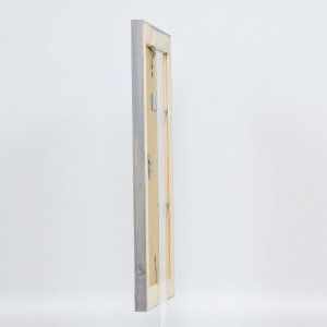 Efektní rám na obrazy z masivního dřeva 2240 šedý 14,8x21 cm muzejní sklo