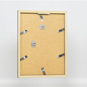 Dřevěný rám Top Cube 15x20 cm platinové antireflexní sklo
