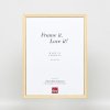Efektní rám z masivního dřeva profil 25 žlutý 15x20 cm akrylové sklo
