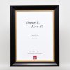 Efektní dřevěný rámový profil 95 černé antireflexní sklo 15x20 cm