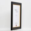 Efektní dřevěný rámový profil 95 černé antireflexní sklo 15x20 cm