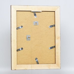 Efektní dřevěný rám 2400 hnědý 18x32 cm antireflexní sklo