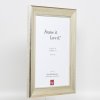 Efektní dřevěný rám profil 95 stříbrný 18x32 cm antireflexní sklo