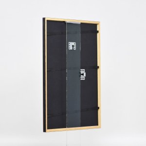 Efektní dřevěný rám profil 23 ořechově hnědý 20x20 cm čiré sklo