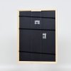 Efektní dřevěný rám profil 38 bílý 20x20 cm normální sklo