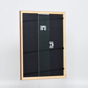 Efektní dřevěný rám profil 89 tmavě hnědý 20x20 cm normální sklo