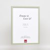 Efektní dřevěný rám profil 35 zelený 20x20 cm normální sklo + distanční rámeček