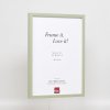 Efektní dřevěný rám profil 35 zelený 20x20 cm normální sklo + distanční rámeček