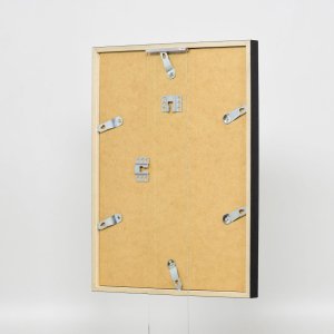 Efektní dřevěný rám profil 35 černý 20x20 cm normální sklo + distanční rámeček