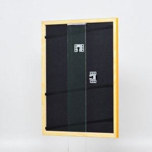 Efektní dřevěný rám profil 89 světle hnědý 20x20 cm akrylové sklo