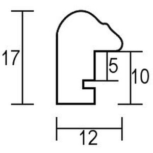 Efektní dřevěný rám profil 23 světle hnědý 20x20 cm muzejní sklo