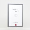 Efektní dřevěný rám profil 35 antracit 20x20 cm muzejní sklo