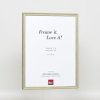 Efektní rám z masivního dřeva profil 25 zelený 20x20 cm muzejní sklo