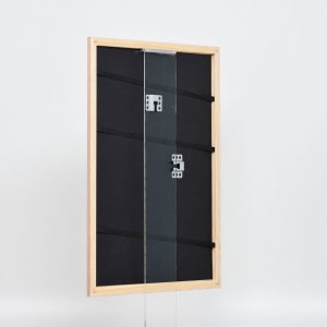 Efektní dřevěný rám profil 32 světle hnědý 20x20 cm muzejní sklo