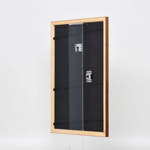 Efektní dřevěný rám profil 89 tmavě hnědý 20x20 cm muzejní sklo