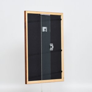 Efektní dřevěný rám profil 89 tmavě hnědý 20x20 cm muzejní sklo