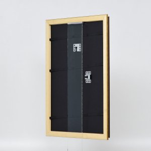 Efektní dřevěný rám profil 21 ořechově hnědý 20x20 cm muzejní sklo