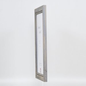 Efektní rám na obrazy z masivního dřeva 2240 šedý 20x20 cm normální sklo