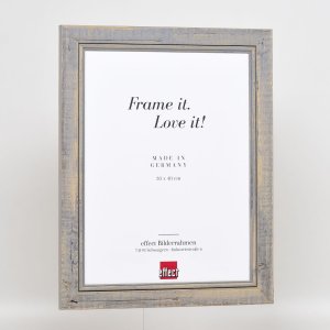 Efektní rám na obrazy z masivního dřeva 2240 šedý 20x20 cm normální sklo