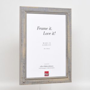 Efektní rám na obrazy z masivního dřeva 2240 šedý 20x20 cm normální sklo