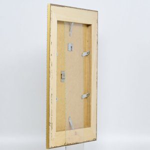Efektní barokní obrazový rám profil 31 stříbrný 20x20 cm čiré sklo