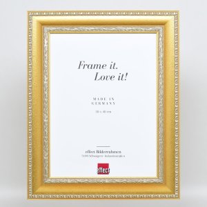 Efektní barokní obrazový rám profil 31 zlatý 20x20 cm antireflexní sklo