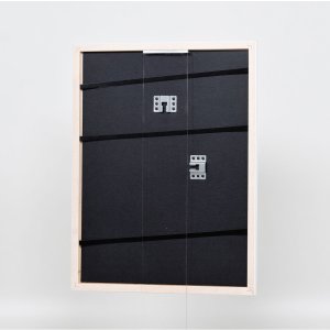 Efektní dřevěný rám profil 2070 muzejní sklo 20x20 cm bílý