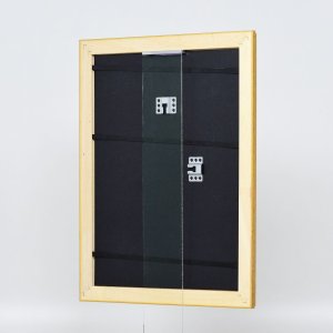 Efektní dřevěný barokní rám profil 37 antické zlato 20x20 cm muzejní sklo