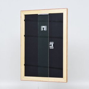 Efekt dřevěný barokní rám profil 37 antické stříbro 20x20 cm muzejní sklo