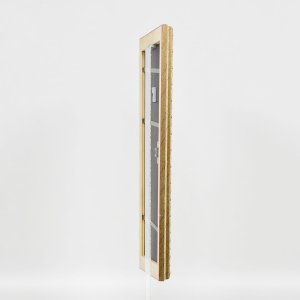 Efekt dřevěný barokní rám profil 37 antické stříbro 20x20 cm muzejní sklo