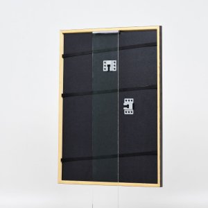 Efektní dřevěný rám profil 23 světle hnědý 20x25 cm čiré sklo