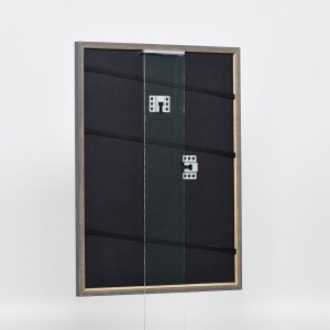 Efektní rám z masivního dřeva profil 25 ořechově hnědý 20x25 cm akrylové sklo