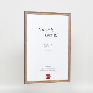 Efektní rám z masivního dřeva profil 25 ořechově hnědý 20x25 cm akrylové sklo