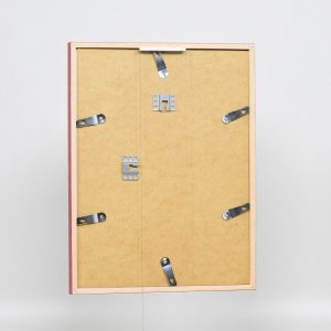Efektní dřevěný rám profil 35 červený 20x25 cm normální sklo + distanční rámeček