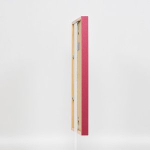 Efektní dřevěný rám profil 35 červený 20x25 cm normální sklo + distanční rámeček